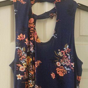 No boundaries Summer Sleeveless lightweight Floral sundress strappy L